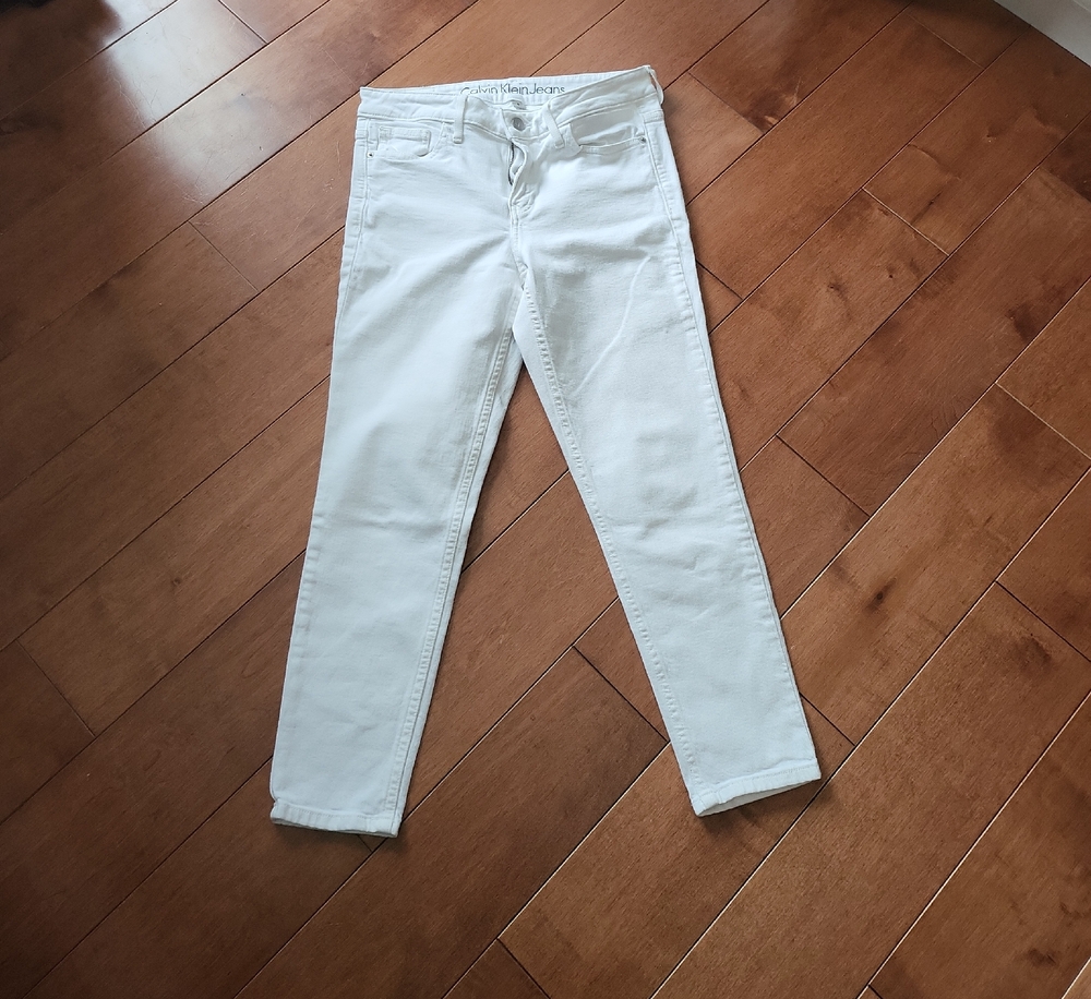 Women's White Jeans Calvin Klein
